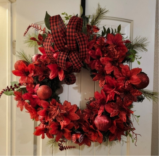 Red Christmas wreath